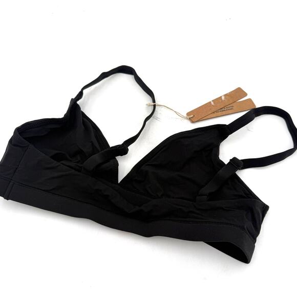 Skims Fits Everybody Triangle Bralette Black Onyx Bra New with tags Size Medium - Picture 3 of 4